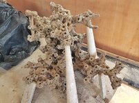 Närbild på keramikstrukturen