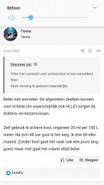 48 timmars kolfiltrering per månad — skärmdump